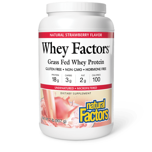 Grass Fed Whey Protein   2 lb Powder Strawberry, image-hi-res