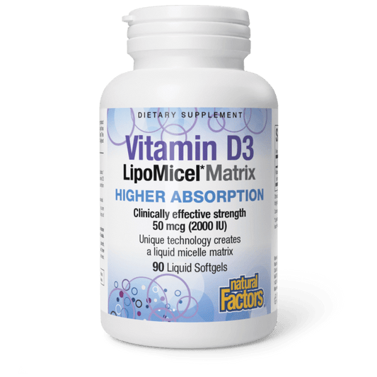 Vitamin D3 LipoMicel Matrix  50 mcg  90 Softgels, image-hi-res