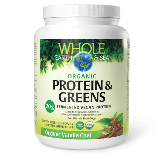 Organic Protein & Greens Vanilla Chai   23.1 oz Powder Vanilla Chai, image-hi-res