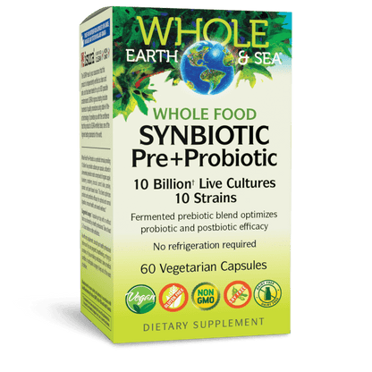 Whole Food Synbiotic Pre+Probiotic 10 Billion   60 Vegetarian Capsules, image-hi-res