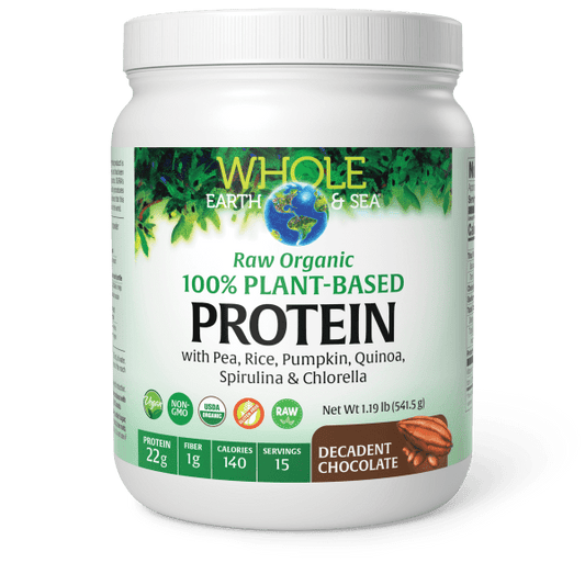 Raw Organic 100% Plant-Based Protein   1.19 lb Chocolate, image-hi-res