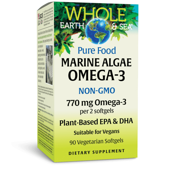 Marine Algae Omega-3  770 mg  90 Vegetarian Softgels, image-hi-res
