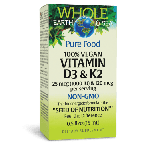 100% Vegan Vitamin D3 & K2  25 mcg & 120 mcg  0.5 oz Liquid, image-hi-res