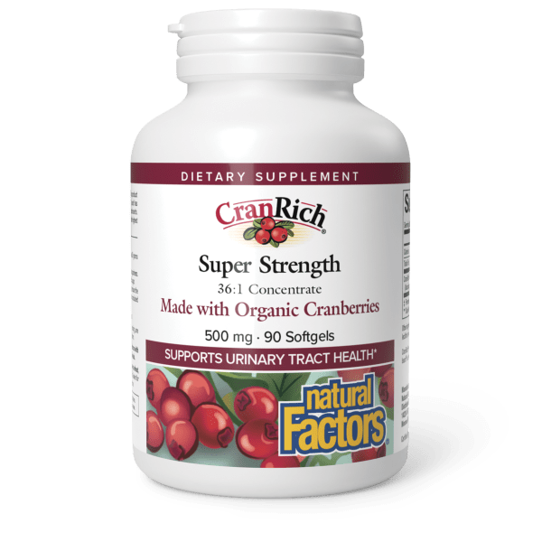 CranRich®️ Super Strength Organic Cranberry Concentrate  500 mg  90 Softgels, image-hi-res