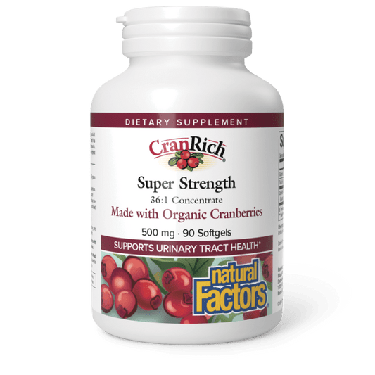 CranRich®️ Super Strength Organic Cranberry Concentrate  500 mg  90 Softgels, image-hi-res
