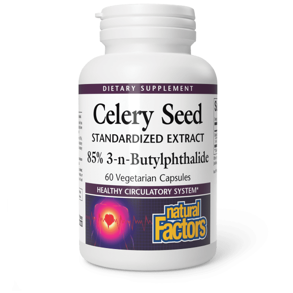 Celery Seed Extract  85% 3-n-Butylphthalide  60 Vegetarian Capsules, image-hi-res