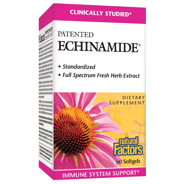 Echinacea Softgels ECHINAMIDE | Natural Factors USA
