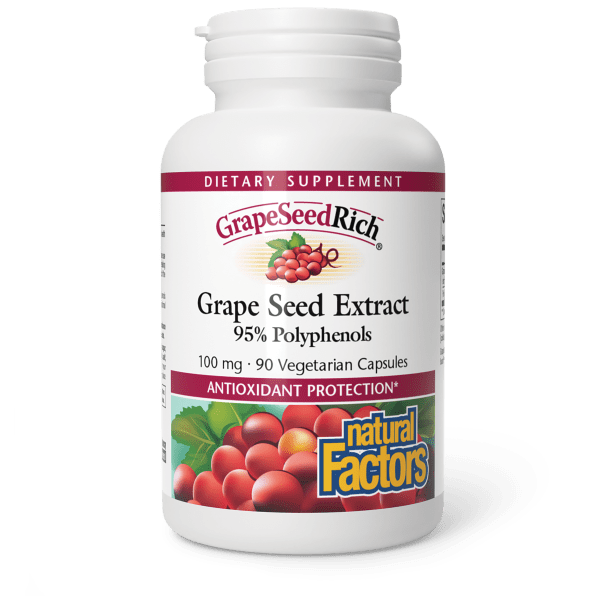 GrapeSeedRich®  100 mg  90 Vegetarian Capsules, image-hi-res