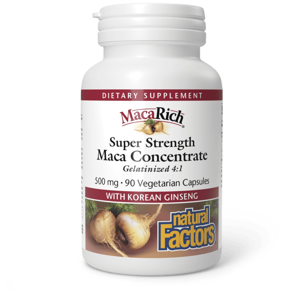 MacaRich® Super Strength Maca Concentrate  500 mg  90 Vegetarian Capsules, image-hi-res