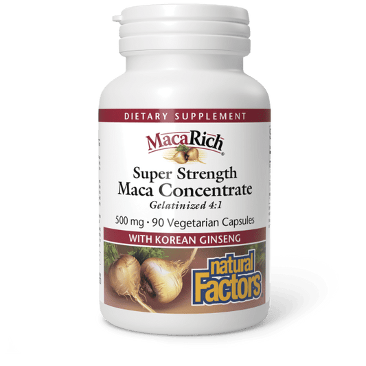 MacaRich® Super Strength Maca Concentrate  500 mg  90 Vegetarian Capsules, image-hi-res
