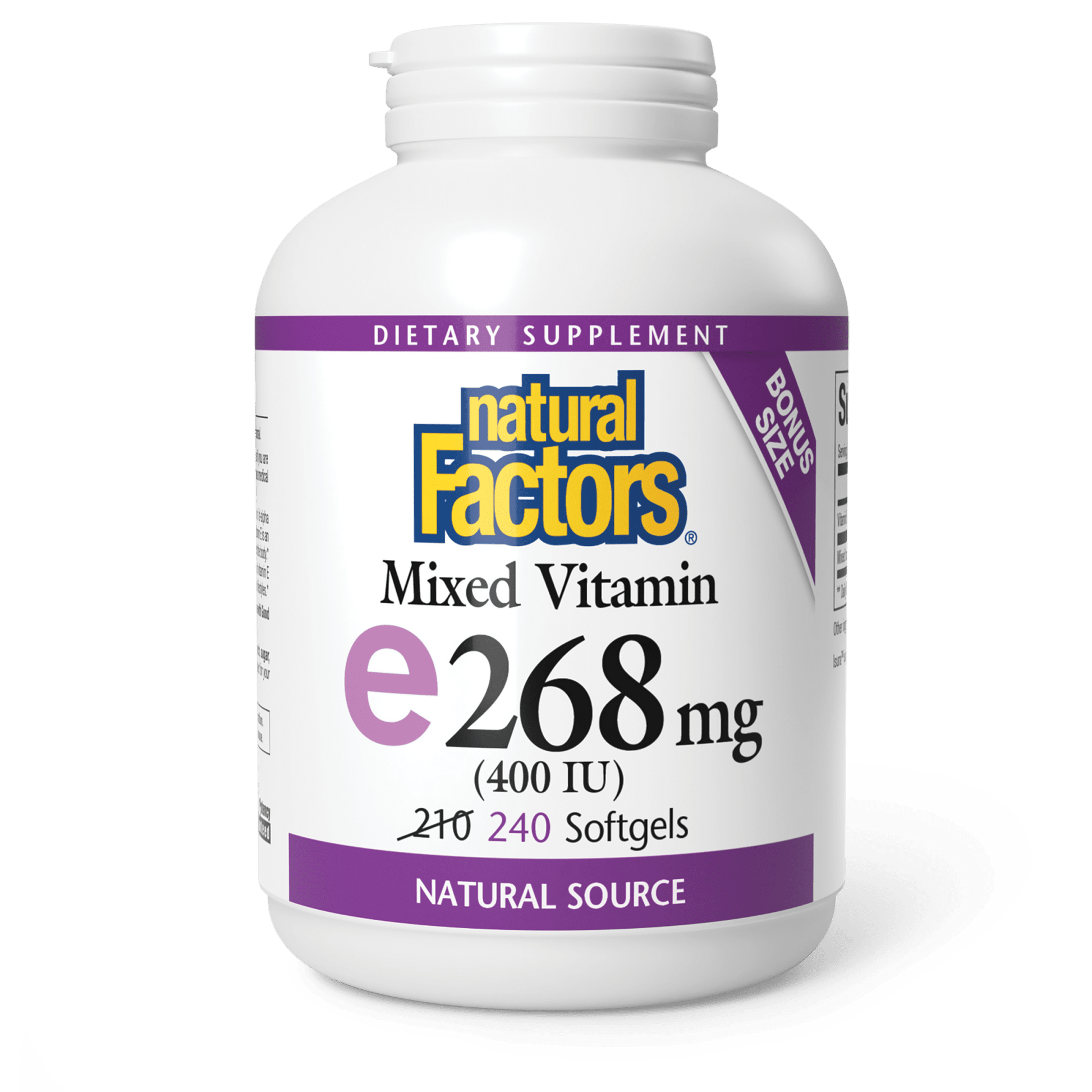 Vitamin E with Mixed Tocopherols for Natural Factors |variant|hi-res|8142U