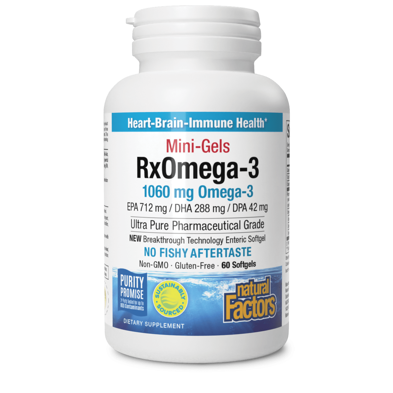 RxOmega-3 Mini-Gels 1060 mg for Natural Factors |variant|hi-res|35494U