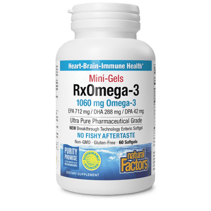 RxOmega-3 Mini-Gels 1060 mg for Natural Factors |variant|hi-res|35494U