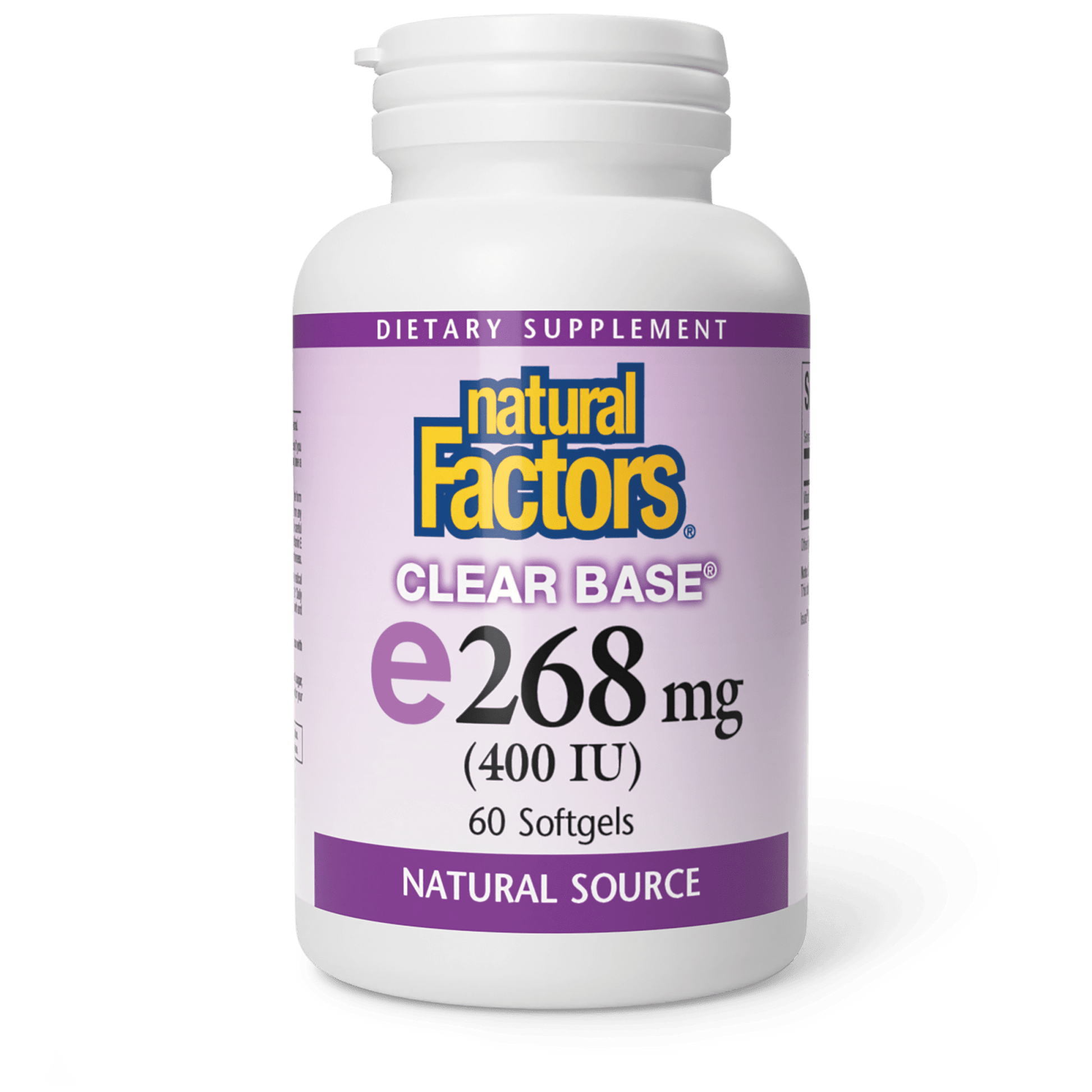 Vitamin E ClearBase® Purest Form of "E" for Natural Factors |variant|hi-res|1443U