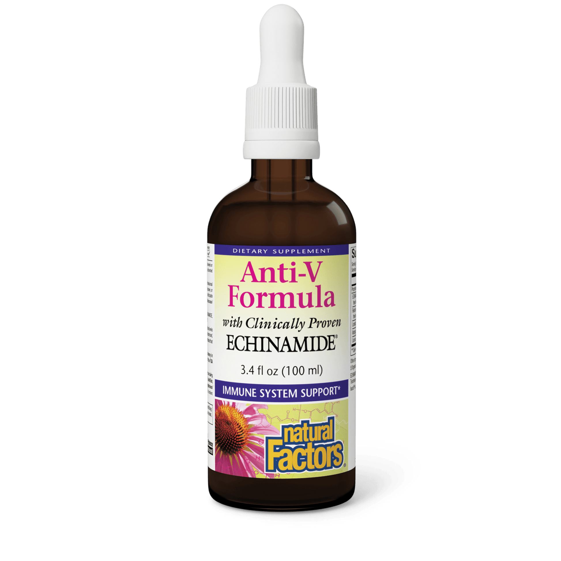 Anti-V Formula with clinically proven ECHINAMIDE® for Natural Factors |variant|hi-res|4751U