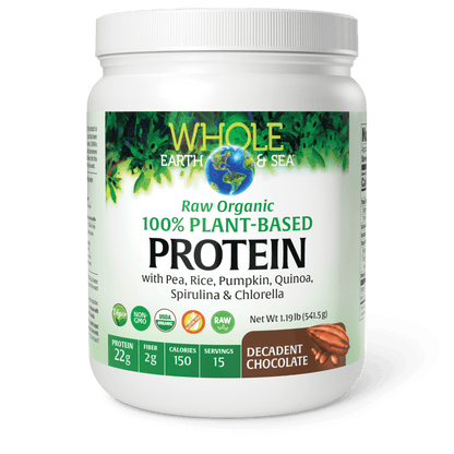 Raw Organic 100% Plant-Based Protein Chocolate for Whole Earth & Sea® |variant|hi-res|35564U