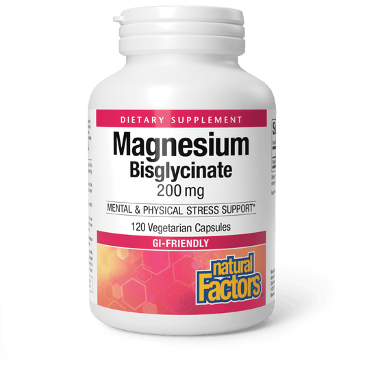 Magnesium Bisglycinate 200mg for Natural Factors |variant|hi-res|1641U