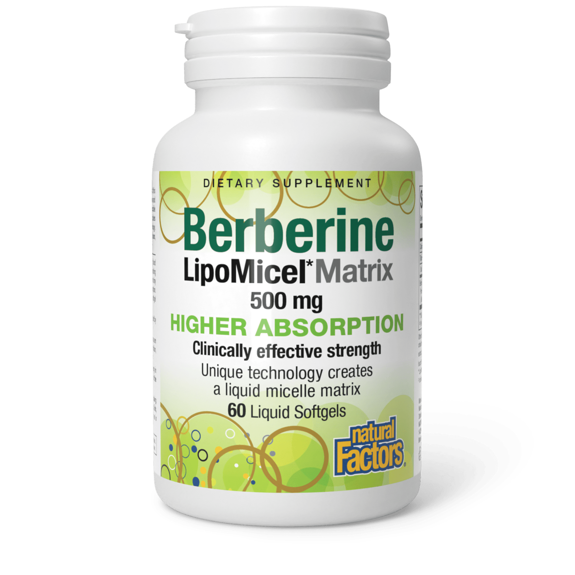 Berberine LipoMicel Matrix 500 mg for Natural Factors |variant|hi-res|4584U