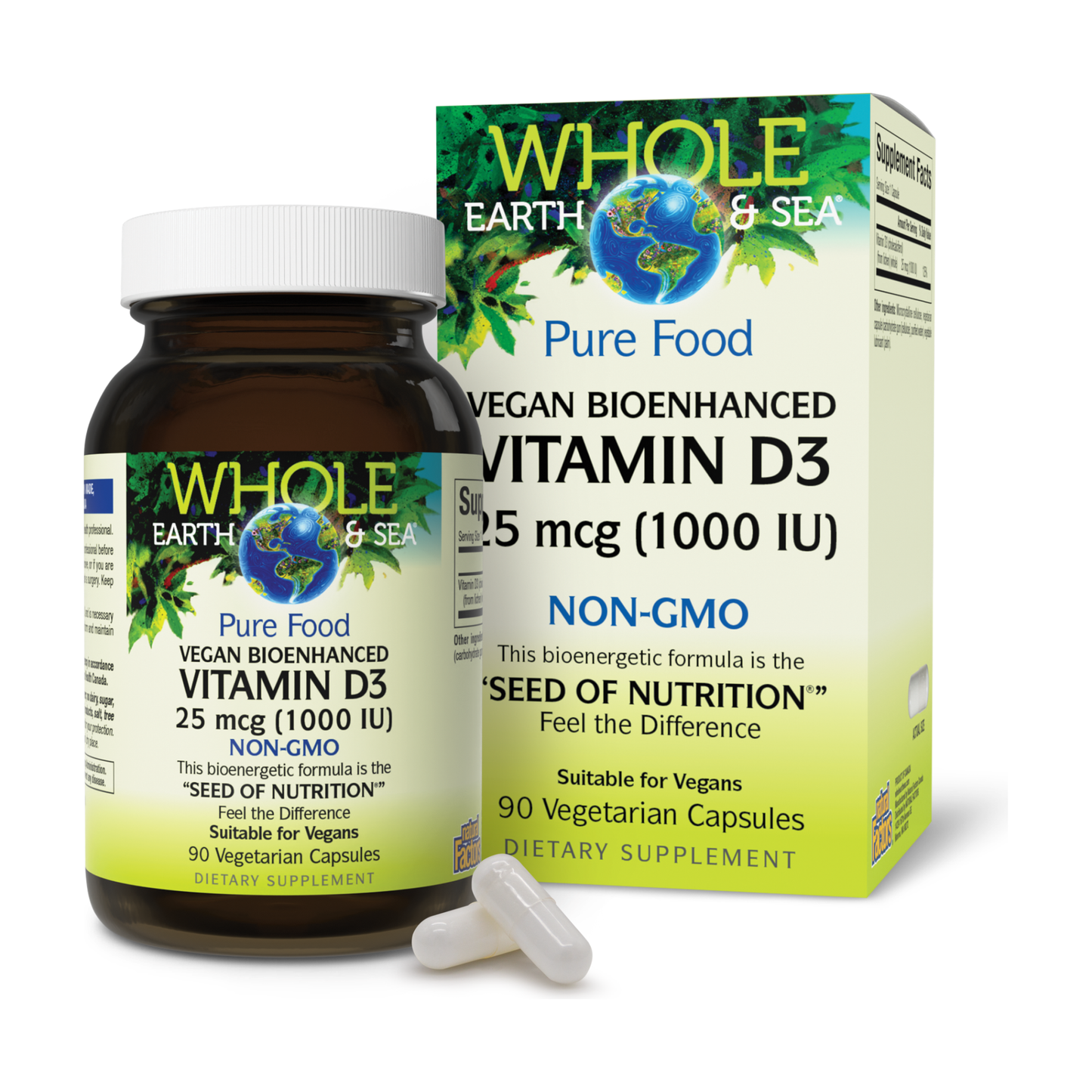 Vegan Bioenhanced Vitamin D3 for Whole Earth & Sea® |variant|hi-res|35512U