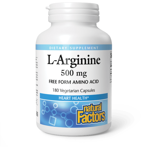 L-Arginine Amino Acid 500 mg Vegetarian Capsules