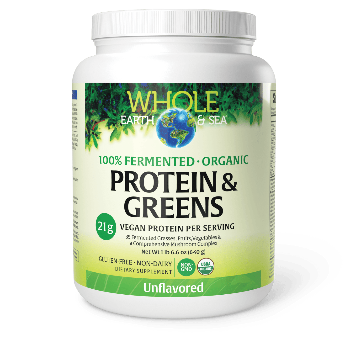 100% Fermented Organic Protein & Greens Unflavored|variant|hi-res|35541U