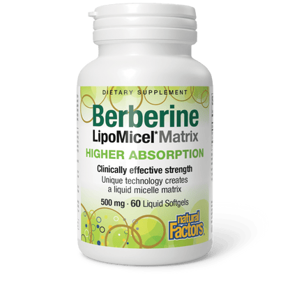 Berberine LipoMicel Matrix 500 mg for Natural Factors |variant|hi-res|4584U