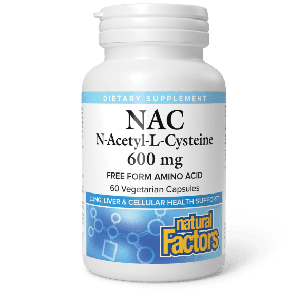 Natural Factors N-Acetyl-L-Cysteine 600 mg