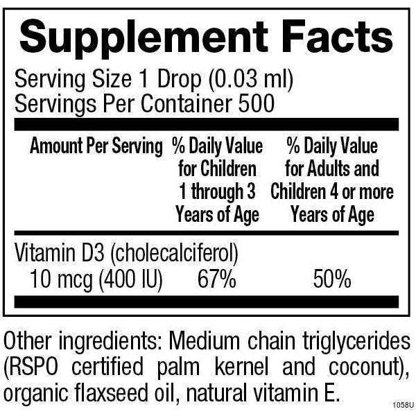 Vitamin D3 Drops for Kids for Natural Factors |variant|hi-res|1058U