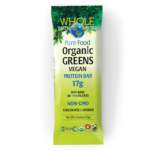 Pure Food Organic Greens Vegan Protein Bar|variant|hi-res|35509U