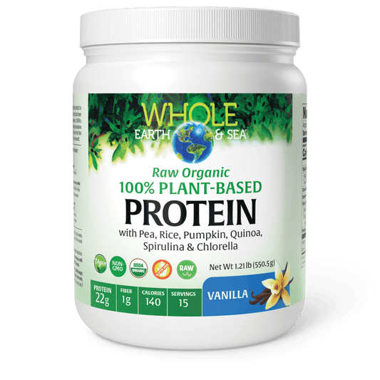 Raw, Organic, 100% Plant - Based Protein