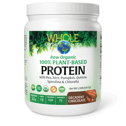 Raw, Organic, 100% Plant - Based Protein