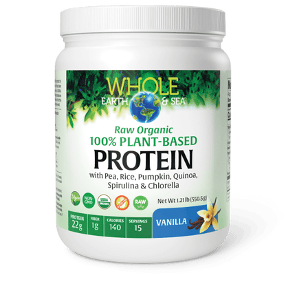 Raw, Organic, 100% Plant-Based Protein