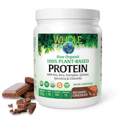 Raw, Organic, 100% Plant-Based Protein