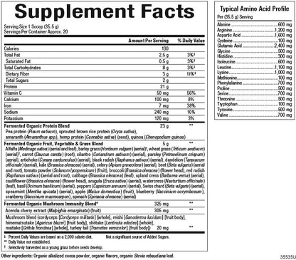 100% Fermented Organic Protein & Greens Chocolate for Whole Earth & Sea® |variant|hi-res|35535U