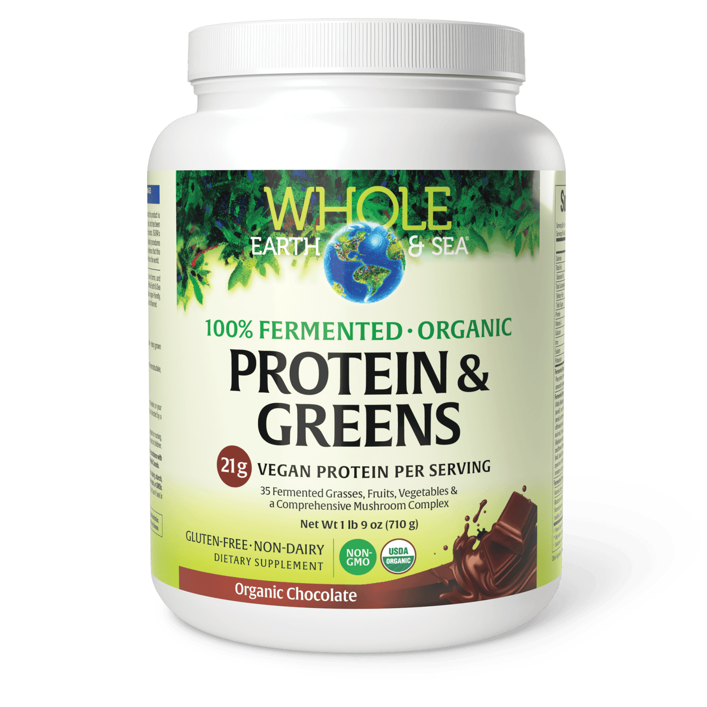 100% Fermented Organic Protein & Greens Chocolate|variant|hi-res|35535U