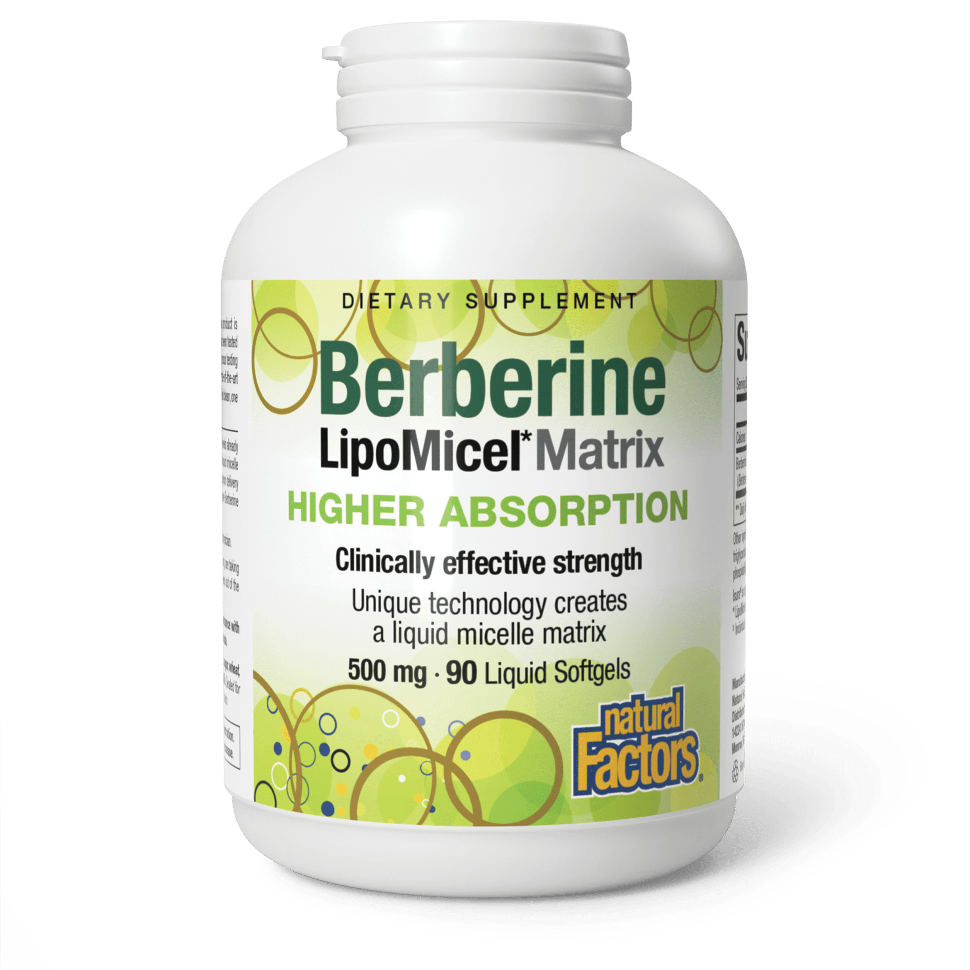 Berberine LipoMicel Matrix 500 mg for Natural Factors |variant|hi-res|4586U