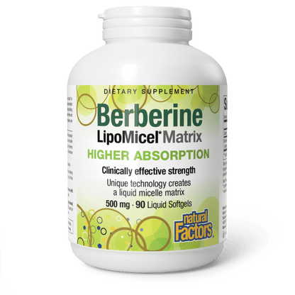 Berberine LipoMicel Matrix 500 mg for Natural Factors |variant|hi-res|4586U