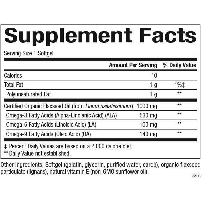 Flaxseed Oil for Natural Factors |variant|hi-res|2211U