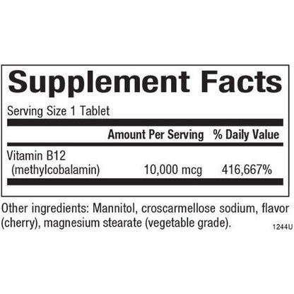 B12 Methylcobalamin for Natural Factors |variant|hi-res|1244U