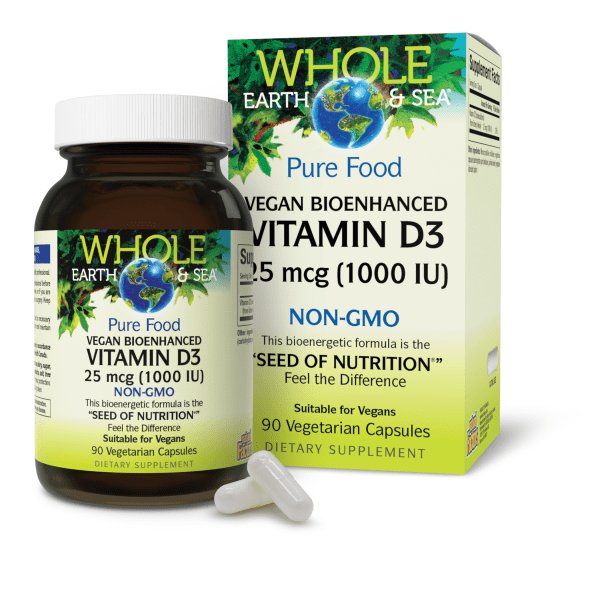 Vegan Bioenhanced Vitamin D3 25 mcg (1,000 IU)