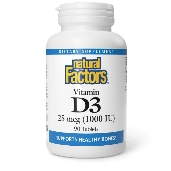 Vitamin D3 25 mcg (1,000 IU) Tablets