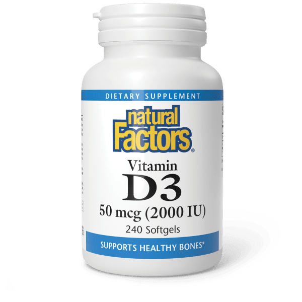 Vitamin D3 50 mcg (2,000 IU)
