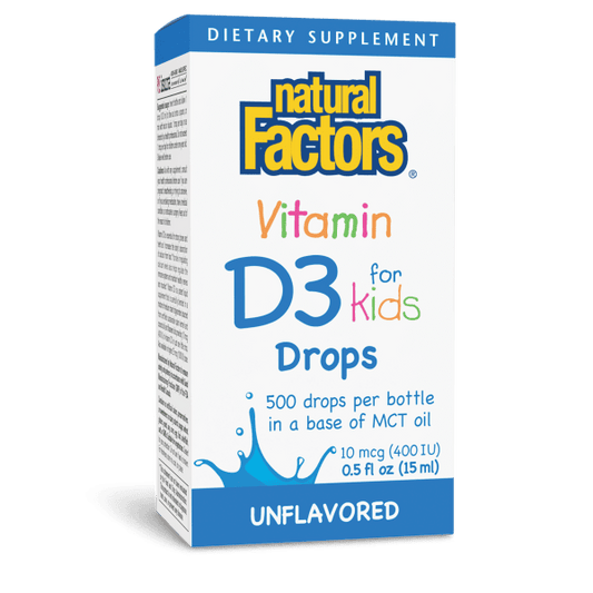 Vitamin D3 Drops for Kids 10 mcg (400 IU)