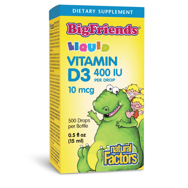 Vitamin D3 Drops for Kids 10 mcg (400 IU) Liquid