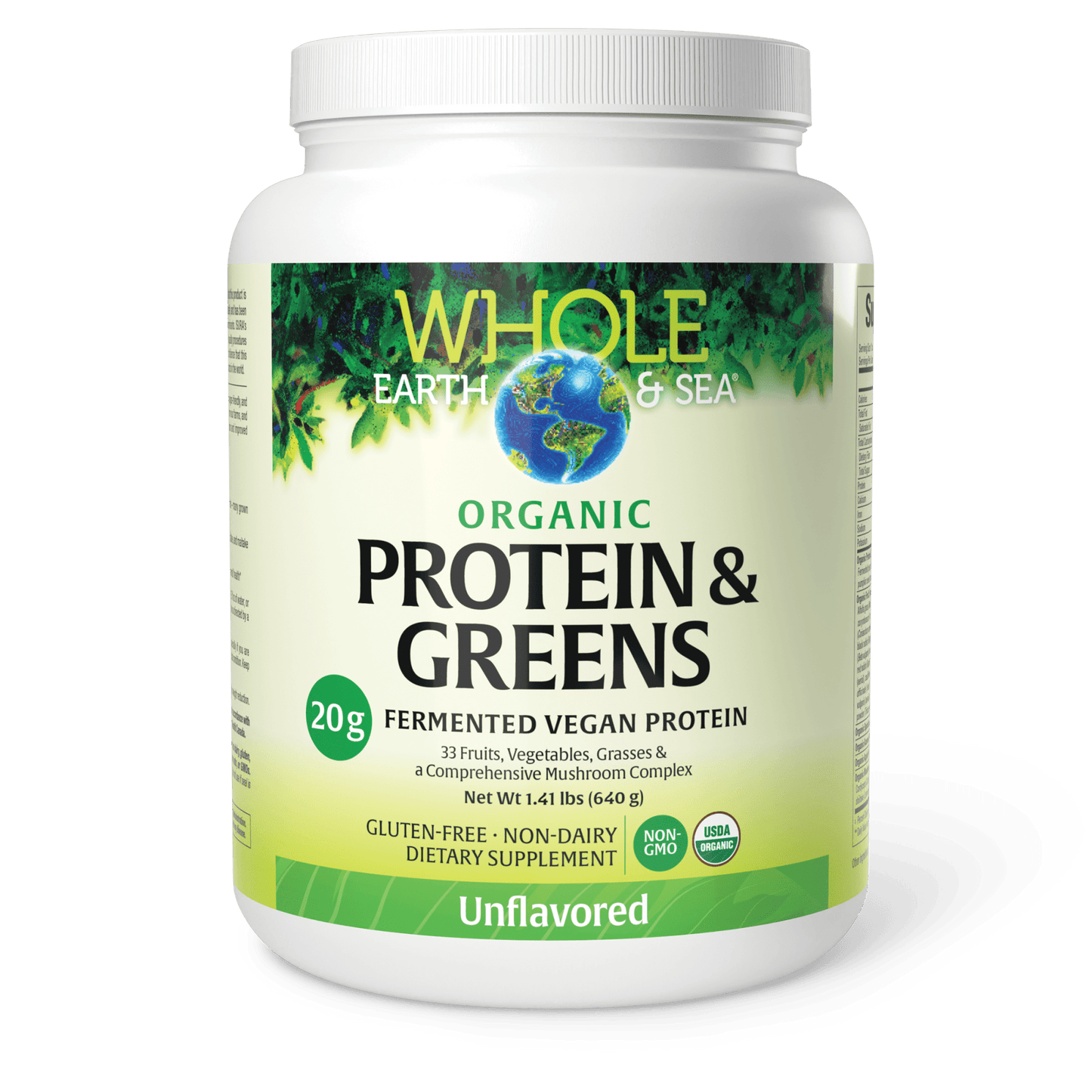 Organic Protein & Greens Unflavored for Whole Earth & Sea® |variant|hi-res|35541U