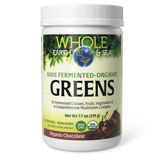 100% Fermented Organic Greens Chocolate for Whole Earth & Sea® |variant|hi-res|35548U