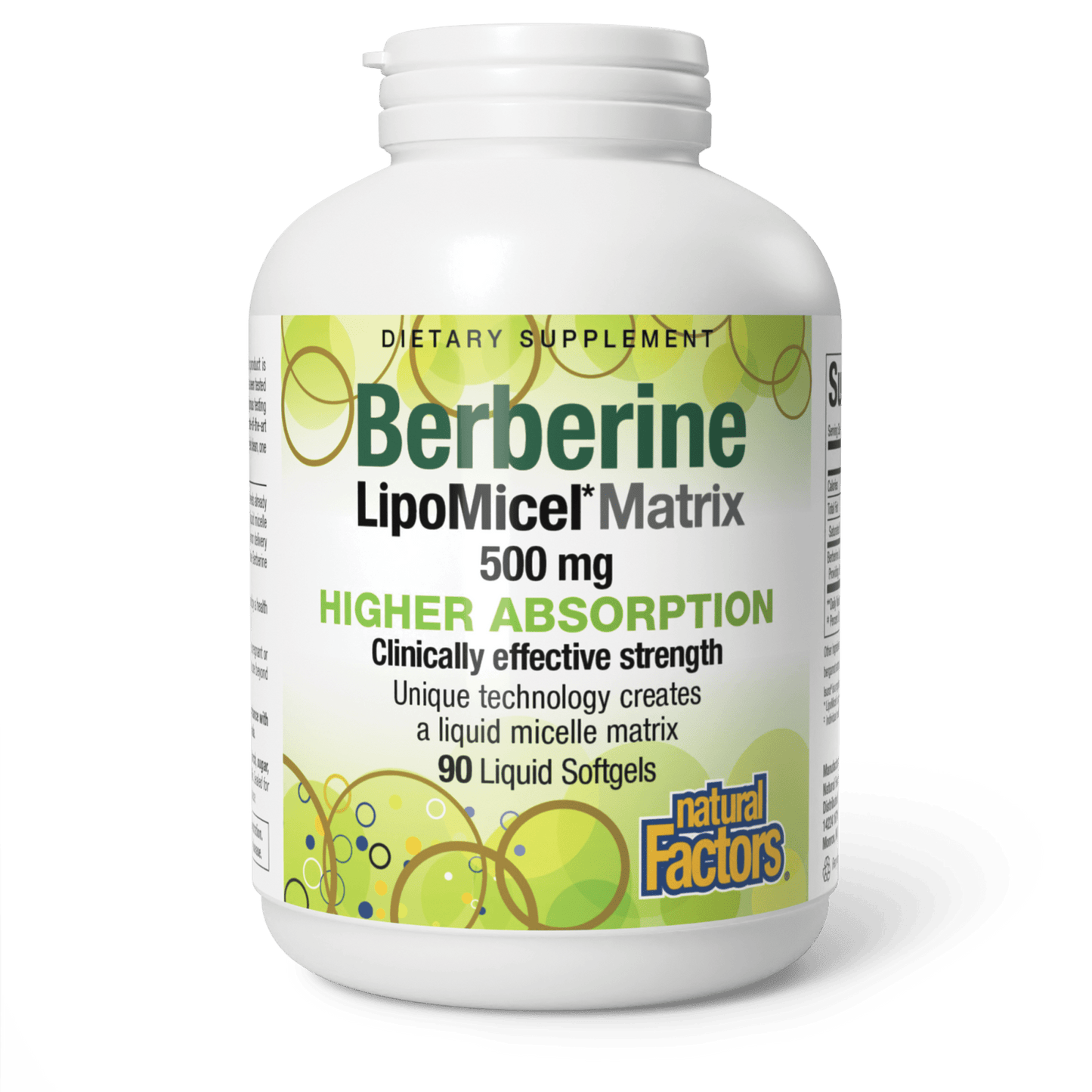 Berberine LipoMicel Matrix 500 mg for Natural Factors |variant|hi-res|4586U