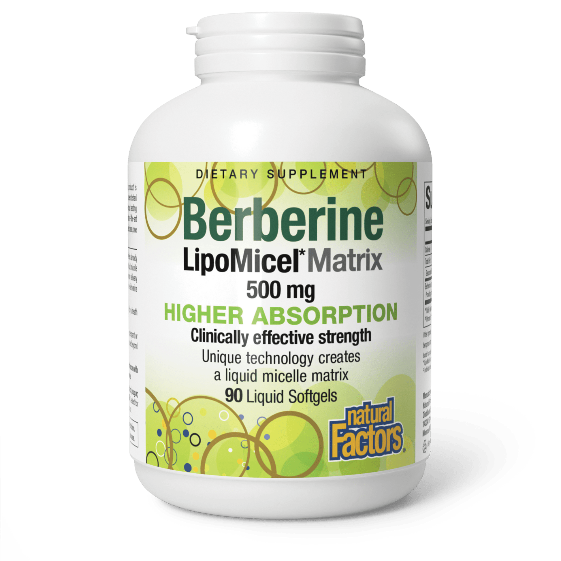 Berberine LipoMicel Matrix 500 mg for Natural Factors |variant|hi-res|4586U