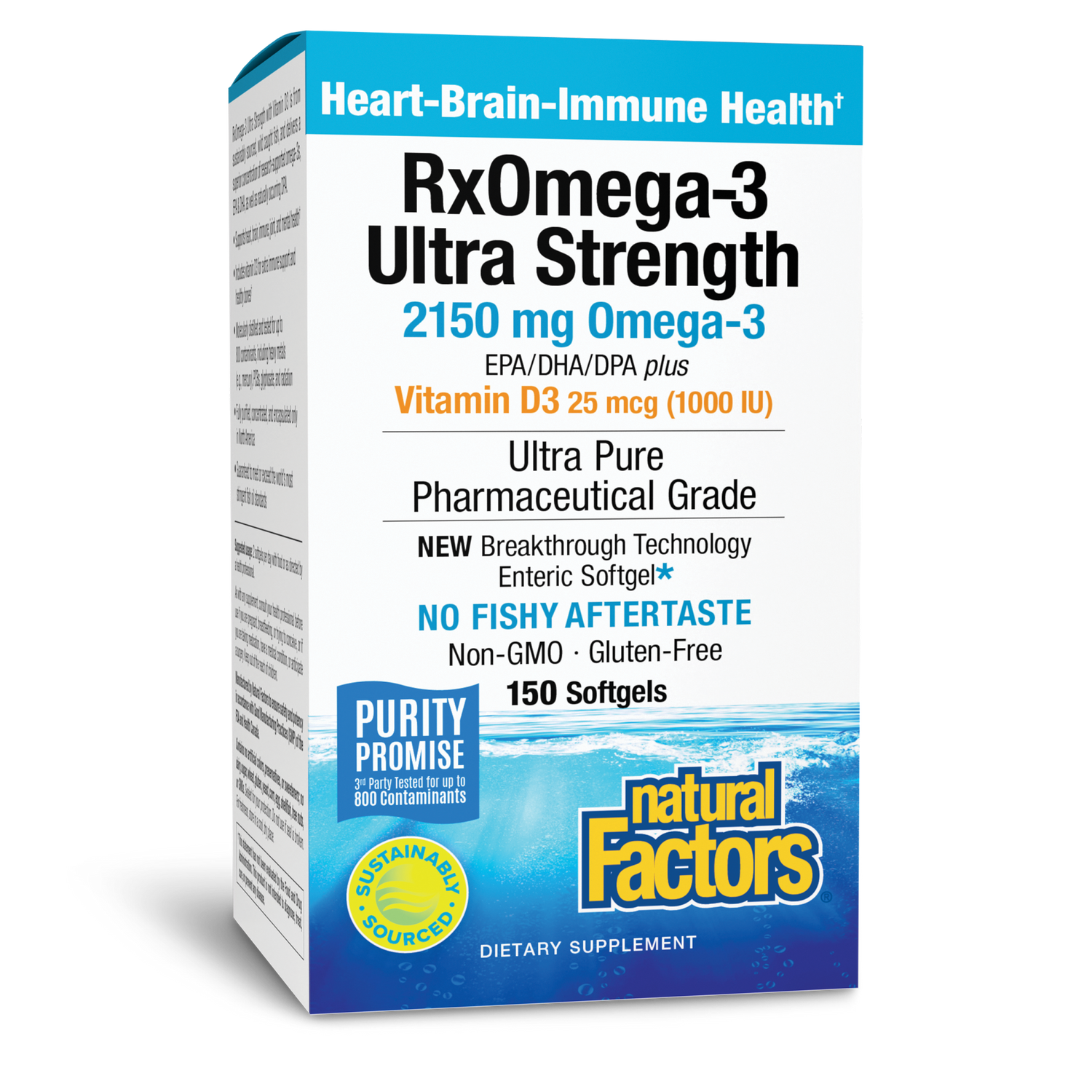 Ultra Strength One-per-Day RxOmega-3 with Vitamin D3 Enteripure®|variant|hi-res|35492U